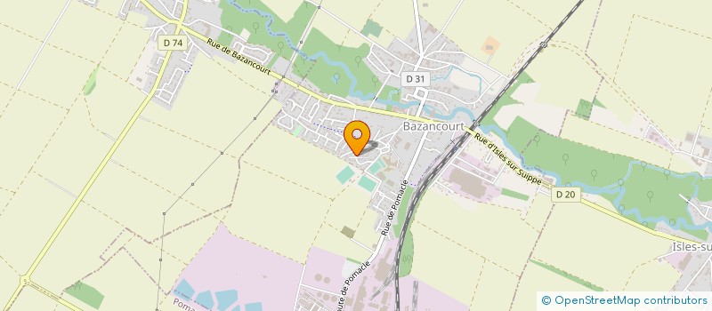 localisation de l'entreprise MONSIEUR PATRICK TASSERIE  BAZANCOURT