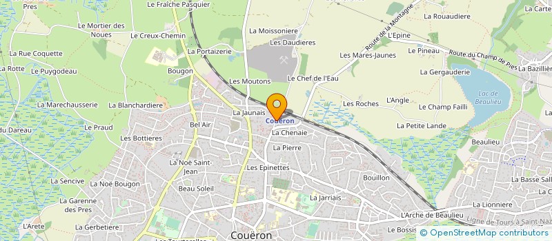 localisation de l'entreprise MONSIEUR PATRICK TATE à COUERON