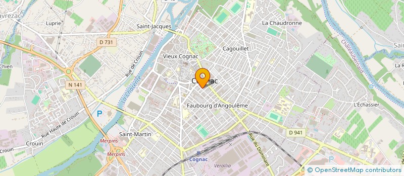 localisation de l'entreprise MONSIEUR PATRICK TATOU à COGNAC