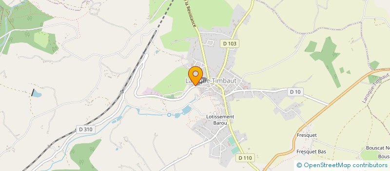 localisation de l'entreprise MONSIEUR PATRICK TAUDIERE  LAROQUE-TIMBAUT