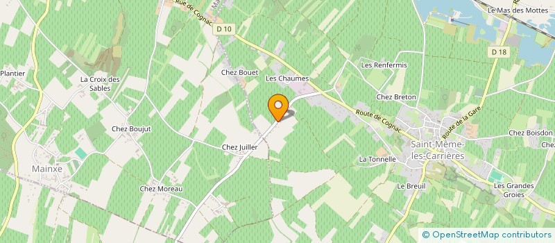 localisation de l'entreprise MONSIEUR PATRICK TAUZIN à SAINT-MEME-LES-CARRIERES
