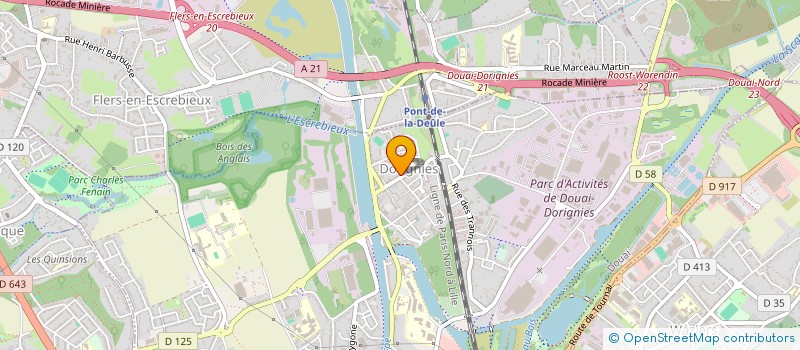 localisation de l'entreprise MONSIEUR PATRICK TAVERNIER à DOUAI