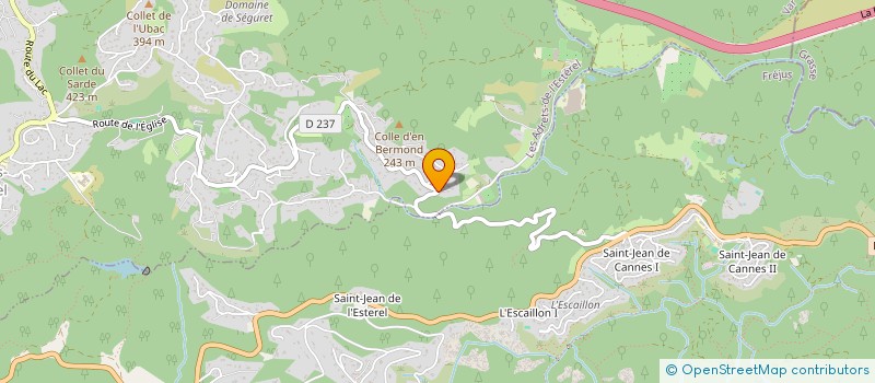 localisation de l'entreprise MONSIEUR PATRICK TAYLOR  LES ADRETS DE L ESTEREL