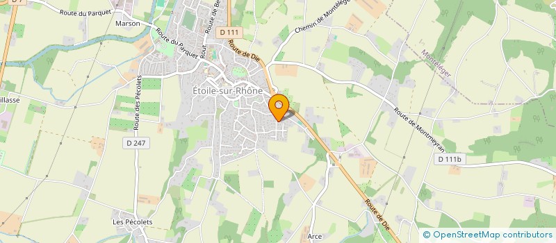 localisation de l'entreprise MONSIEUR PATRICK TEIRE  ETOILE-SUR-RHONE