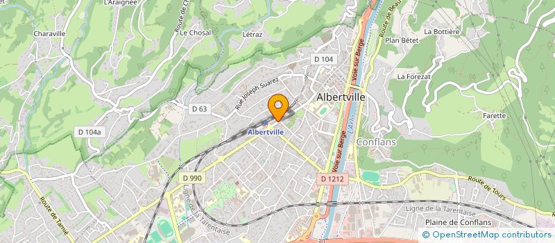 localisation de l'entreprise MONSIEUR PATRICK TELLIER  ALBERTVILLE