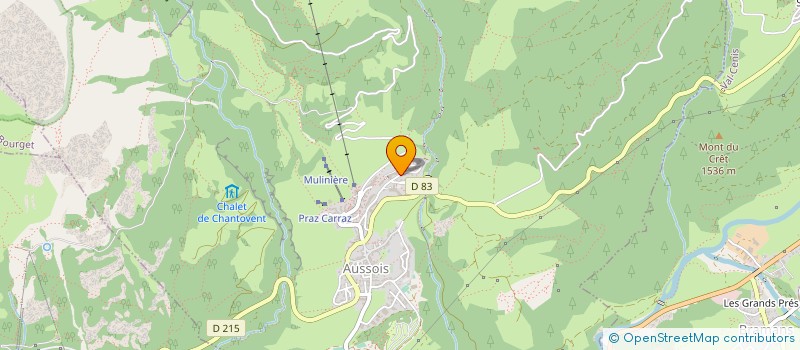 localisation de l'entreprise MONSIEUR PATRICK TEPPAZ  AUSSOIS