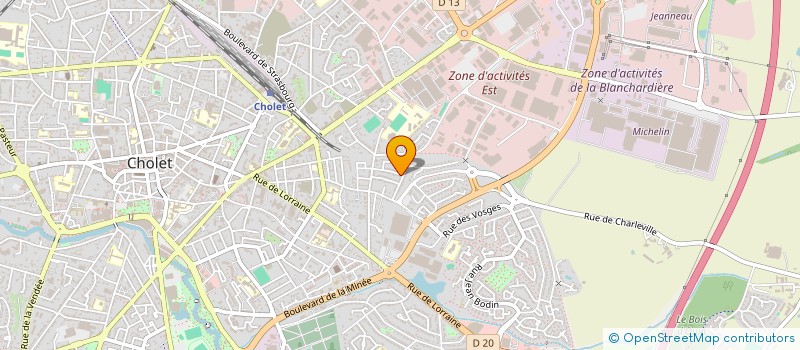 localisation de l'entreprise MONSIEUR PATRICK TESSIER à CHOLET