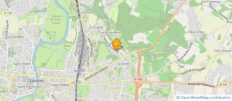 localisation de l'entreprise MONSIEUR PATRICK TETARD  SAINTES