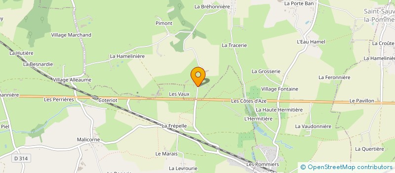localisation de l'entreprise MONSIEUR PATRICK TETREL à SAINT-JEAN-DES-CHAMPS