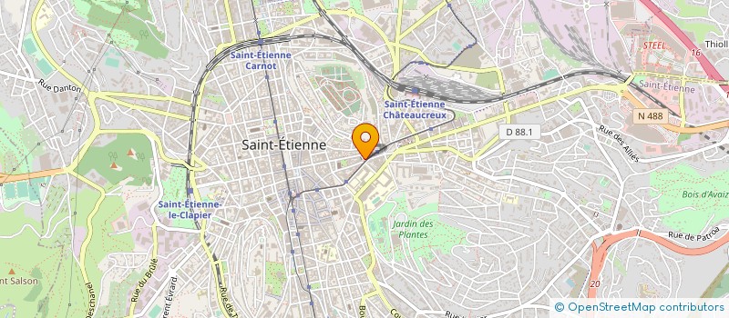 localisation de l'entreprise MONSIEUR PATRICK TEVAL à SAINT-ETIENNE