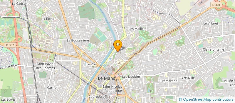 localisation de l'entreprise MONSIEUR PATRICK THEAUDIERE  LE MANS