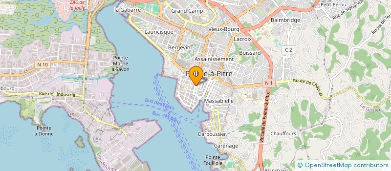 localisation de l'entreprise MONSIEUR PATRICK THEODOSE  POINTE A PITRE