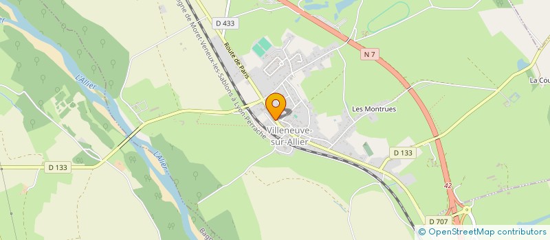 localisation de l'entreprise MONSIEUR PATRICK THEVENIN  VILLENEUVE-SUR-ALLIER