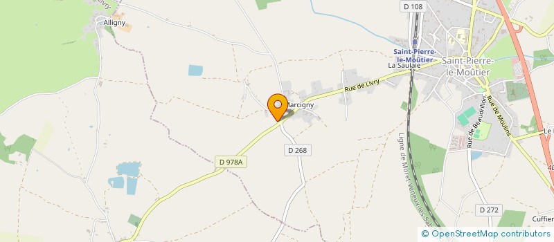 localisation de l'entreprise MONSIEUR PATRICK THIBAUT  SAINT-PIERRE-LE-MOUTIER