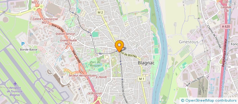 localisation de l'entreprise MONSIEUR PATRICK THIECHART  BLAGNAC