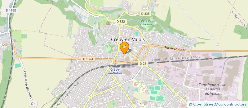 localisation de l'entreprise MONSIEUR PATRICK THOMAS  CREPY-EN-VALOIS