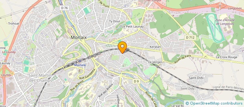 localisation de l'entreprise MONSIEUR PATRICK THOMAS à MORLAIX