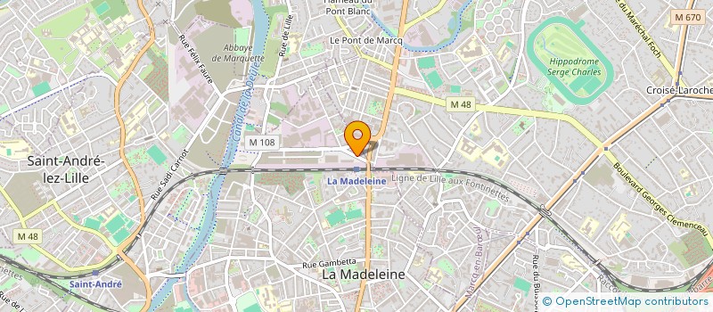localisation de l'entreprise MONSIEUR PATRICK THOMAS à LA MADELEINE