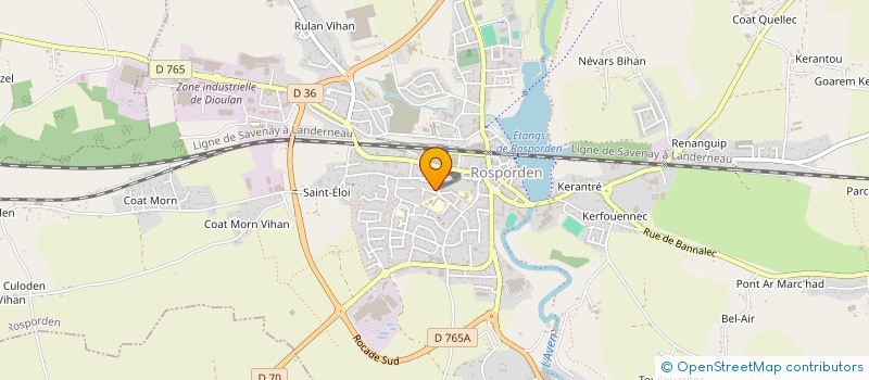 localisation de l'entreprise MONSIEUR PATRICK THOUMELIN  ROSPORDEN