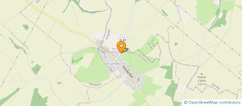 localisation de l'entreprise MONSIEUR PATRICK TILLIE  TERRAMESNIL