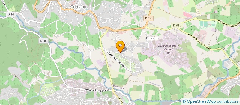 localisation de l'entreprise MONSIEUR PATRICK TONI à GRIMAUD