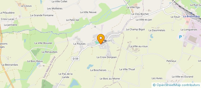 localisation de l'entreprise MONSIEUR PATRICK TOUANEL  LE CROUAIS