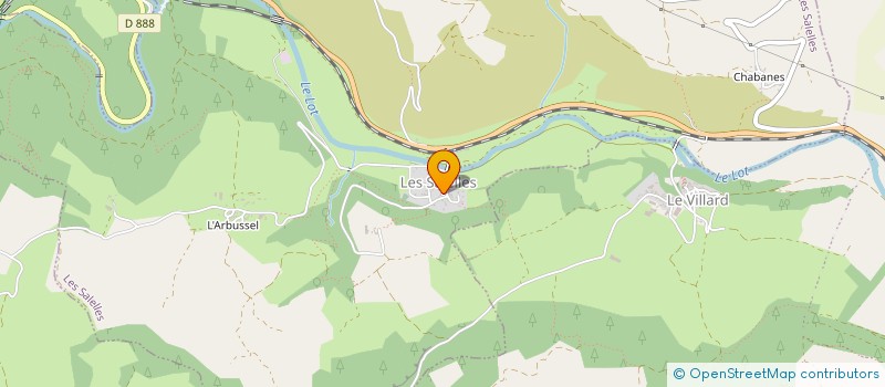 localisation de l'entreprise MONSIEUR PATRICK TOULMOND  LES SALELLES