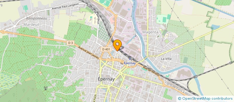 localisation de l'entreprise MONSIEUR PATRICK TRINIANE  EPERNAY