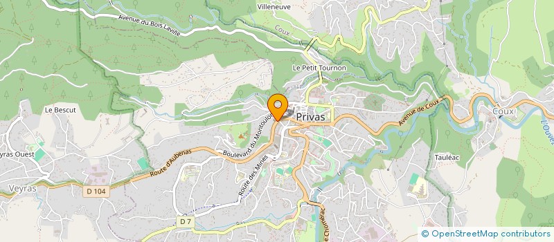 localisation de l'entreprise MONSIEUR PATRICK TRINTIGNAC  PRIVAS