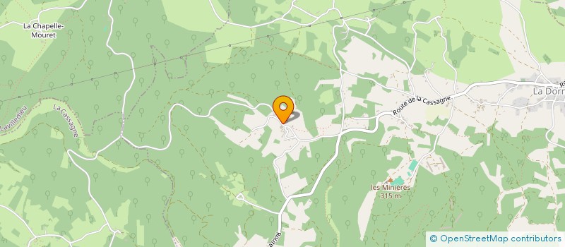 localisation de l'entreprise MONSIEUR PATRICK TRIVIER  LA DORNAC