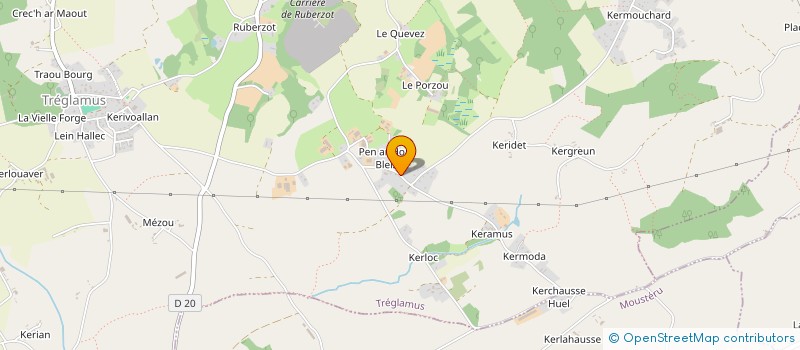 localisation de l'entreprise MONSIEUR PATRICK TROEL  TREGLAMUS