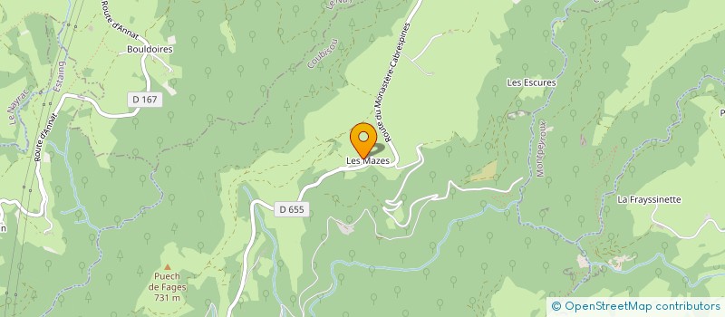 localisation de l'entreprise MONSIEUR PATRICK TUFFERY  COUBISOU