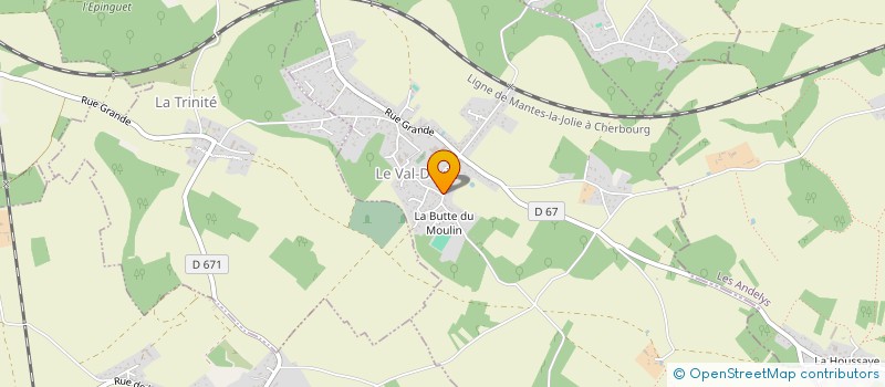 localisation de l'entreprise MONSIEUR PATRICK TYLEC  LE VAL-DAVID