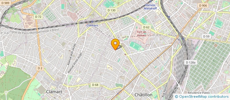 localisation de l'entreprise MONSIEUR PATRICK URBANIAK  CHATILLON