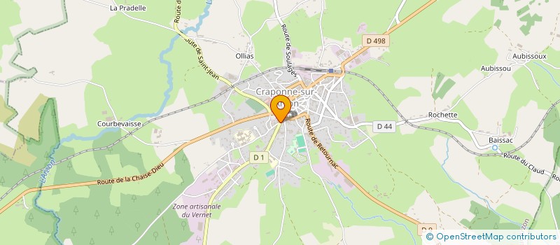 localisation de l'entreprise MONSIEUR PATRICK VACCARO  CRAPONNE-SUR-ARZON