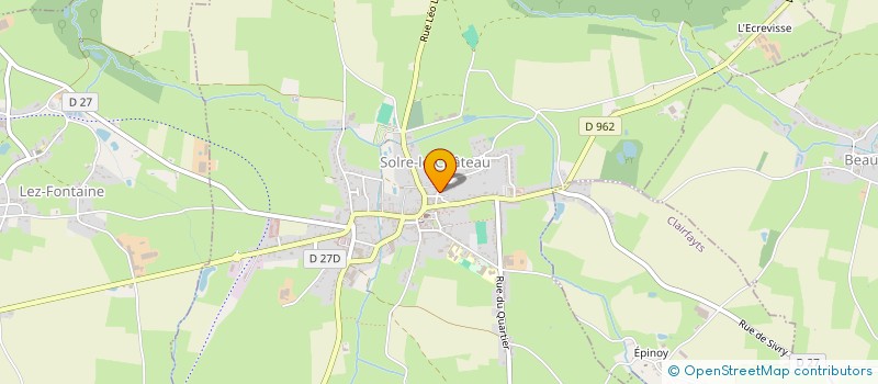 localisation de l'entreprise MONSIEUR PATRICK VACHAUDEZ  FELLERIES