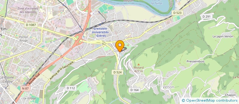 localisation de l'entreprise MONSIEUR PATRICK VACHIER  GIERES