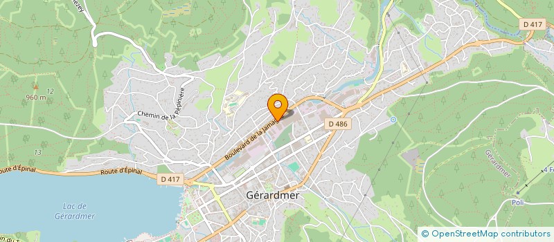 localisation de l'entreprise MONSIEUR PATRICK VALDENAIRE  GERARDMER