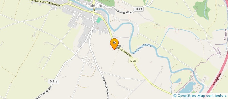 localisation de l'entreprise MONSIEUR PATRICK VALENTIN  CALMONT