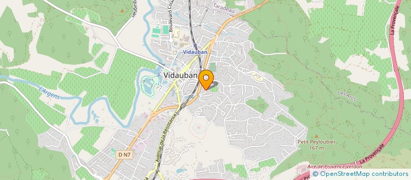 localisation de l'entreprise MONSIEUR PATRICK VALLET  VIDAUBAN