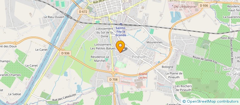 localisation de l'entreprise MONSIEUR PATRICK VALLON  PINEUILH