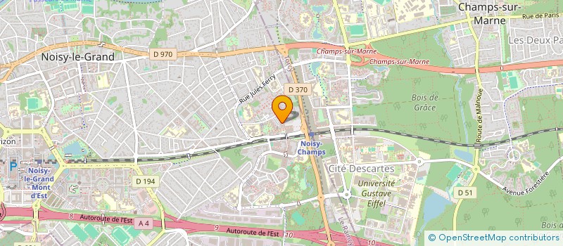 localisation de l'entreprise MONSIEUR PATRICK VANHILLE  NOISY-LE-GRAND