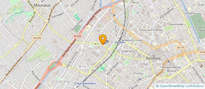 localisation de l'entreprise MONSIEUR PATRICK VANREMOORTER à ROUBAIX