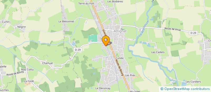 localisation de l'entreprise MONSIEUR PATRICK VANSTOFLEGATTE  ATTIGNAT