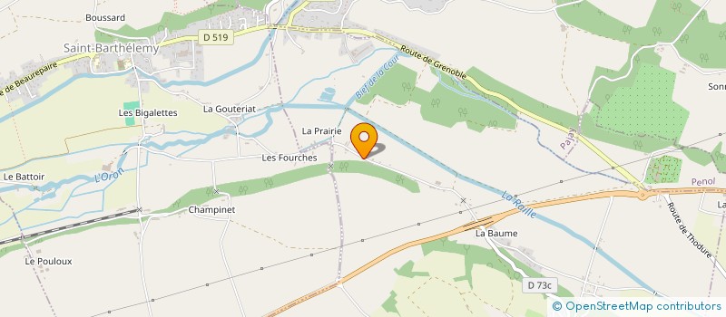 localisation de l'entreprise MONSIEUR PATRICK VAUDAINE à BEAUFORT