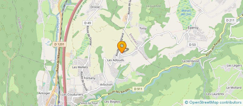 localisation de l'entreprise MONSIEUR PATRICK VAUNOIS  GRESY-SUR-AIX