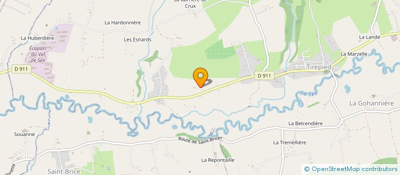 localisation de l'entreprise MONSIEUR PATRICK VAUTIER  TIREPIED-SUR-SEE