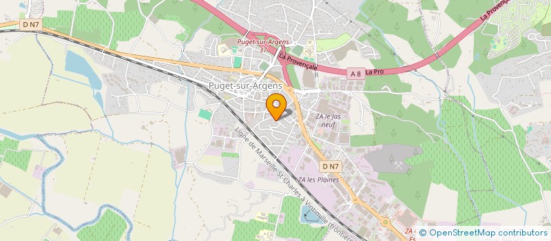 localisation de l'entreprise MONSIEUR PATRICK VENTOLINI à PUGET-SUR-ARGENS