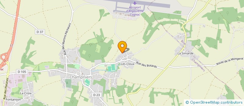 localisation de l'entreprise MONSIEUR PATRICK VERMAL  CHAMPNIERS