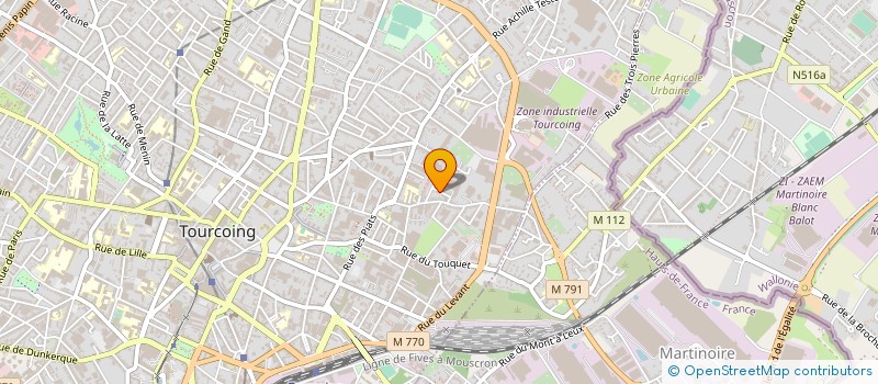 localisation de l'entreprise MONSIEUR PATRICK VERMEULEN à TOURCOING